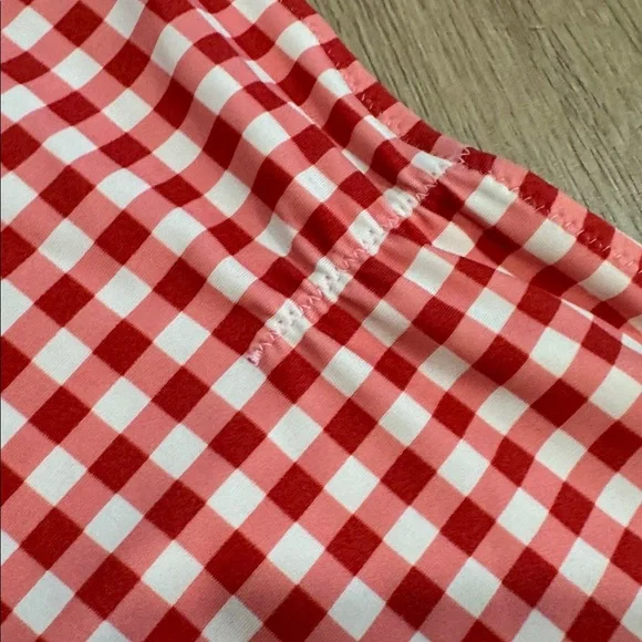 Blackbough Bikini Bottoms Sz M Gingham Red White Resortwear Beachy - Picture 8 of 8